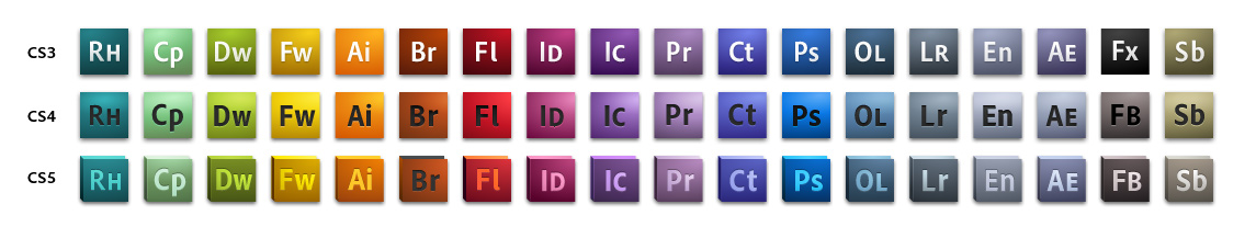 Adobe Creative Suite 5 Icons - CS3, CS4, CS5 Adobe Creative Suite 5 Icons - CS3, CS4, CS5