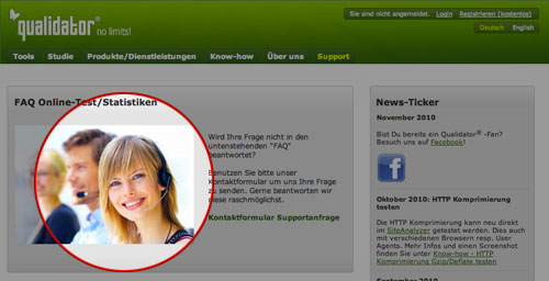 Blondes Model in Stock-Image - Website qualidator