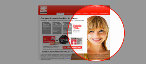 Blondes Model in Stock-Image - Website Expressmobil