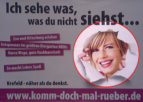 Blondes Model in Stock-Image - Website Krefeld