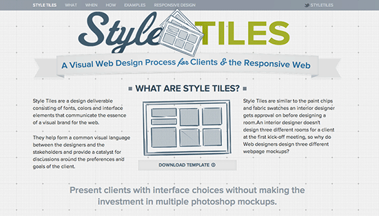 Style Tiles - Website Style Tiles - Website