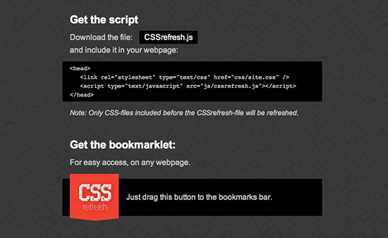 Screenshot der Website von CSS-Refresh Screenshot der Website von CSS-Refresh