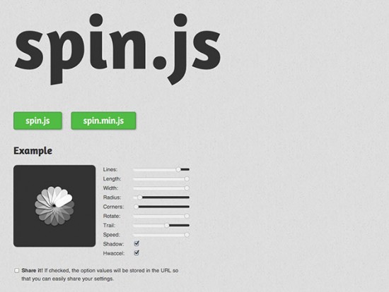 spin.js Website