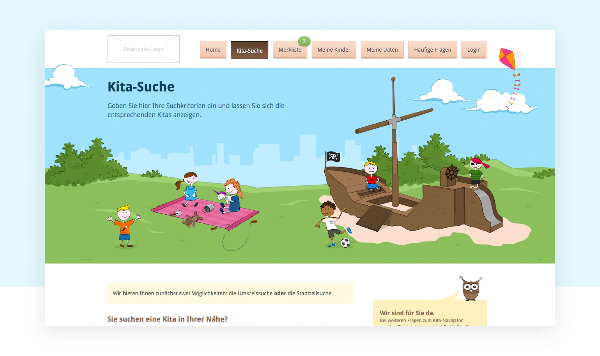 Screenshot des Projekts