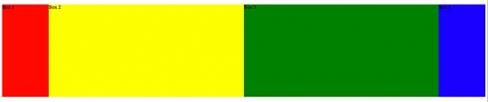 Screenshot des Flexbox-Beispiels Screenshot des Flexbox-Beispiels