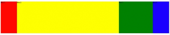 Screenshot des Flexbox-Beispiels Screenshot des Flexbox-Beispiels