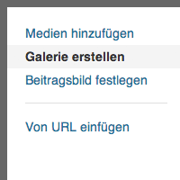 Wordpress Bildergalerie