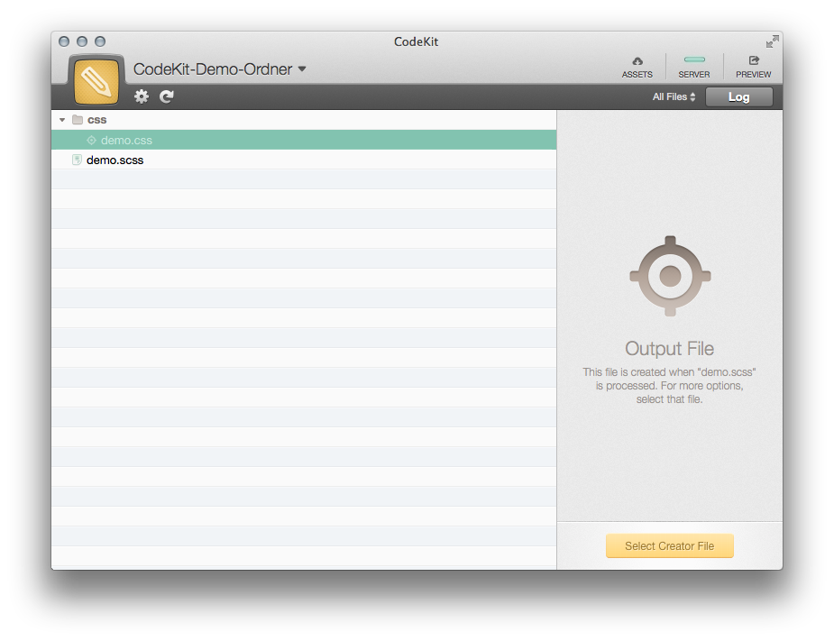 Aktualisierte Ansicht in CodeKit nach der Kompilierung