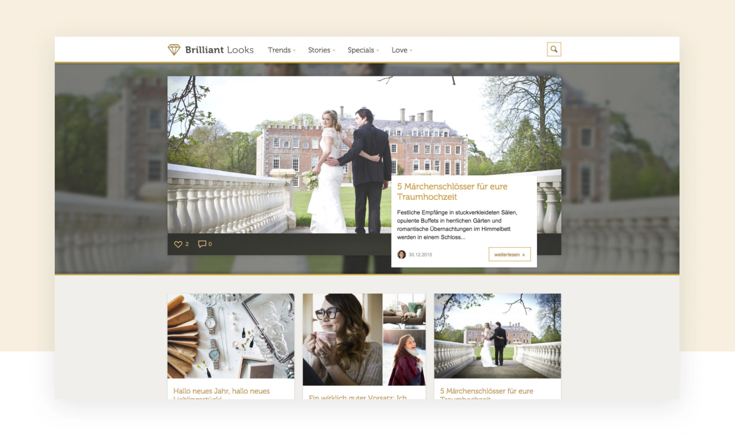 Screenshot des Projekts