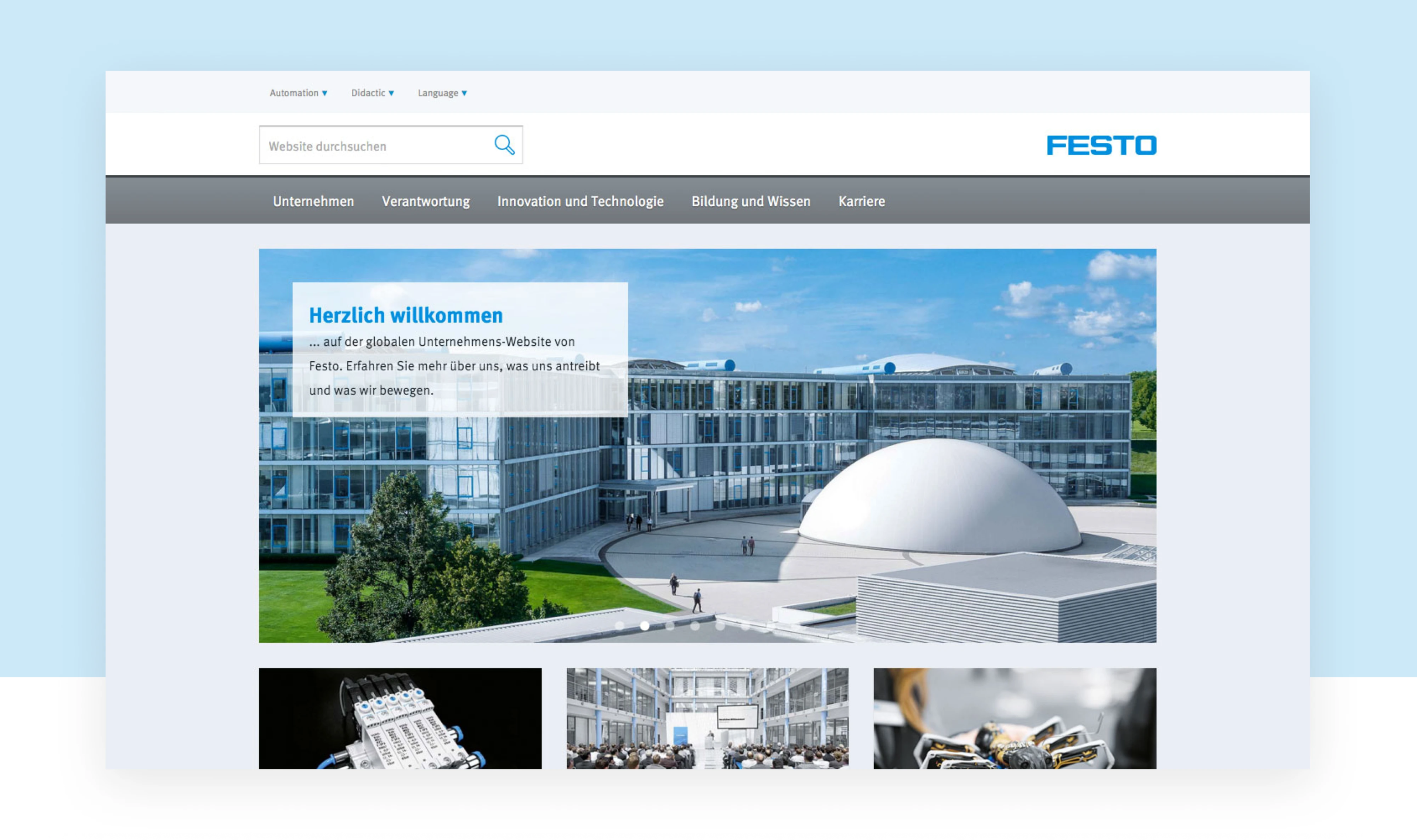 Screenshot des Projekts